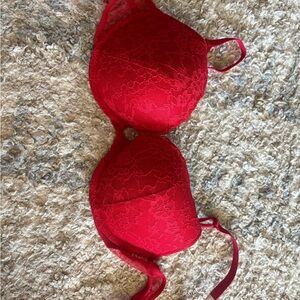 Victoria's Secret Red Lace Bra